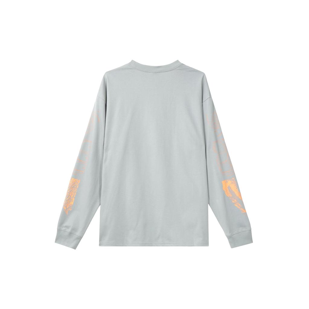 Nike Acg Topo Abstract Print Long Sleeve Crew-Neck T-Shirt Men Tops Mica-Green FB8445-330