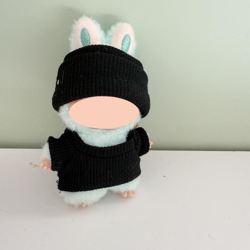 [Cloth Only] 10cm Doll Clothes Elastic Shirt Pullover Heart-shaped Outfits Set Exquisite Accessories Cute Cotton Polyester