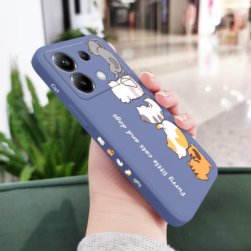 Плюшевый Чехол для Телефона Животное Для Xiaomi Poco F7 X7 X6 F6 M6 M5 M5S F5 X5 F4 X4 M4 F3 M3 X3 Pro Ultra 4G 5G GT Силиконовый Чехол