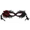 Black Lace Half Face Mask for Girls - Floral Eye Mask for Cosplay, Masquerade, or Halloween Party