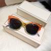 Солнцезащитные очки «кошачий глаз» ярких цветов, стильные градиентные очки Y2K, винтажные праздничные аксессуары, очки, неполяризованный модный аксессуар