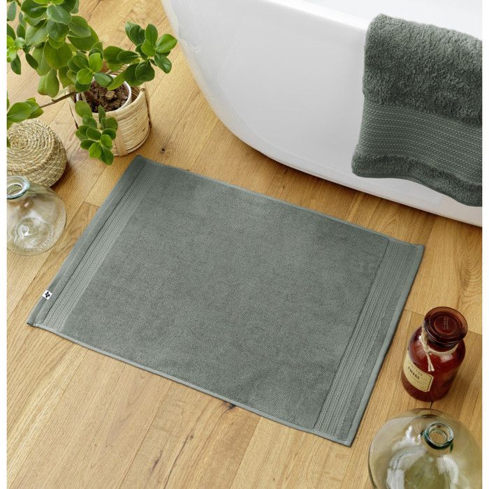 Tapis de bain "Garance" 50 x 70 cm / 100% Coton Bio / 600 gr/m² l'Effet Papillon - Garance Romarin