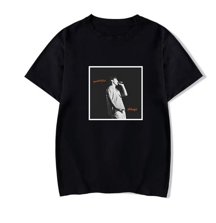 Benson Boone Beautiful Things Graphic Black and White T-shirt size S-5XL Unisex T-Shirt