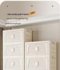 Folding Multi-layer Storage Cabinet for Clothes, Books, and Toys - No Installation Required