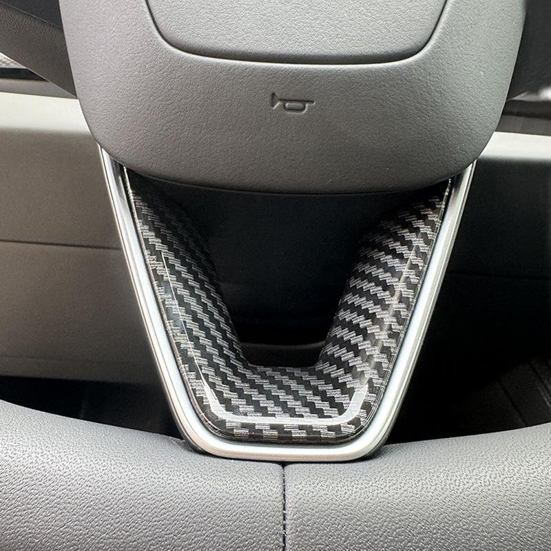 Suitable For Tesla Model Y Updated Steering Wheel Decoration Protection Stickers Interior Supplies Modification Accessories