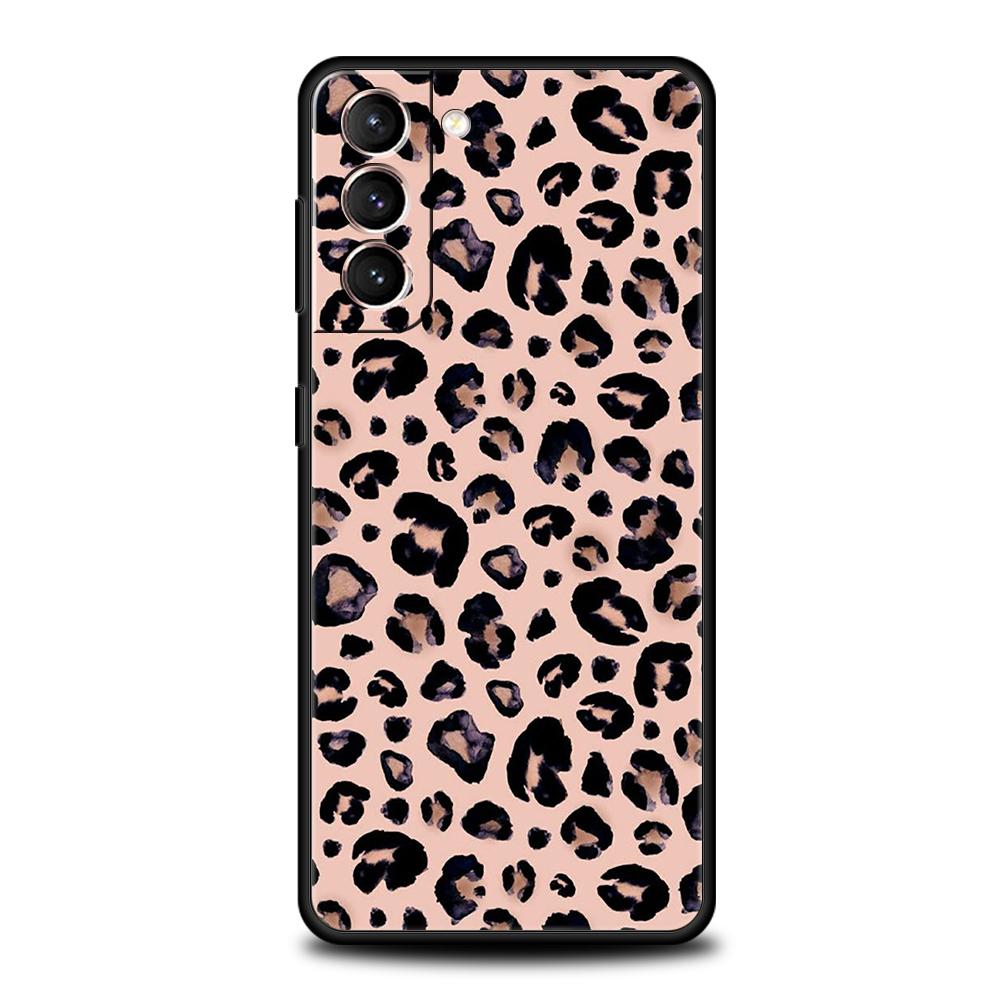 Чехол с леопардовым принтом для Samsung Galaxy S24 S23 S22 S20 S21 FE Ultra S10 S10E S9 S8 Plus 5G Силиконовый чехол Fundas Capas Сумка
