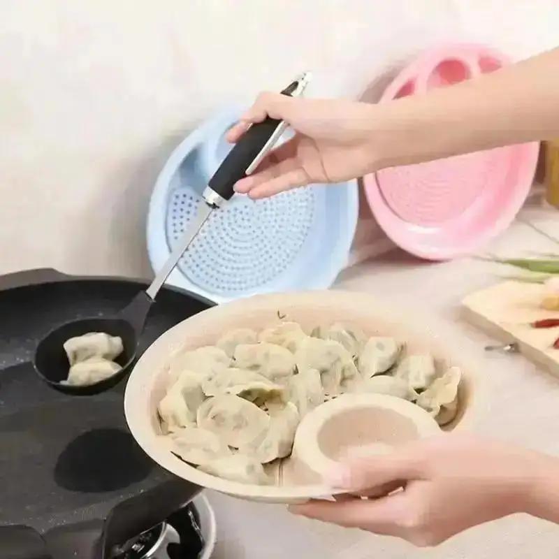 Блюдце для соуса, тарелка для соуса, блюдо для соуса, дренажное, пищевой класс, двухслойный дизайн, миска для пельменей, удобство, кухонные инструменты, принадлежности