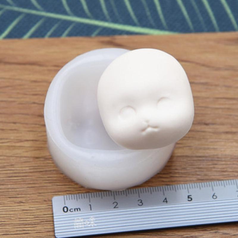 Силиконовая форма для лица куклы, мультяшная голова куклы, форма для конфет, печенья, украшения торта, инструменты для выпечки, глина, форма для шоколадного печенья