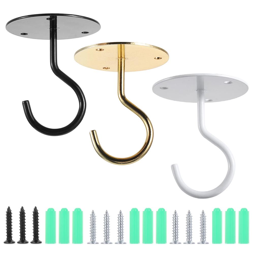 Metal Plant Bracket Ceiling Hooks for Hanging Plants Hanging Basket Hooks Wall Mount Hangers