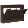 VidaXL Shoe Cabinet Brown Oak 80x21x57 Cm Engineered Wood 839916