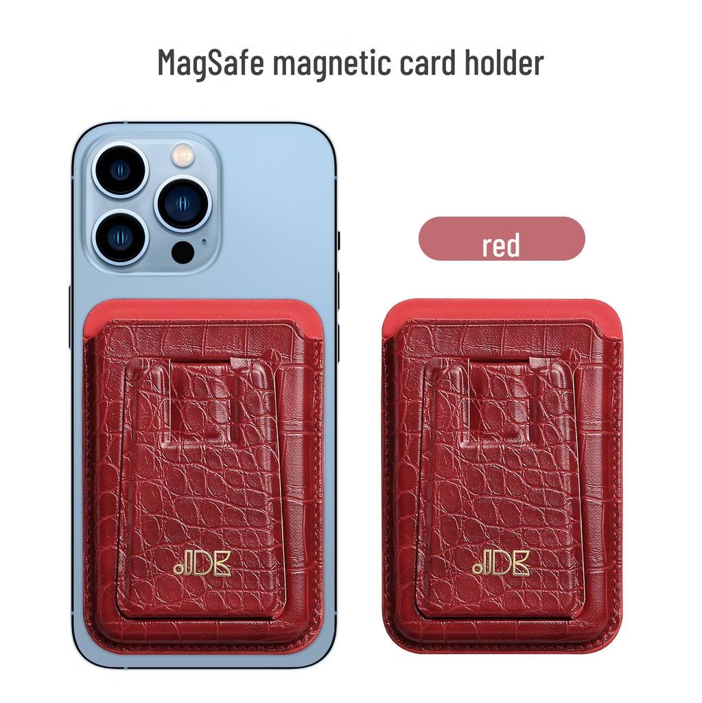 Magsafe Card Holder for iPhone 13: Magnetic Sticker for Cards, Lazy Desktop Stand.