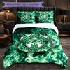 Hibernian FC Themed Bedding 3Pcs Duvet Cover Set Decorative Bed Linen For Teen Room Home Decoration