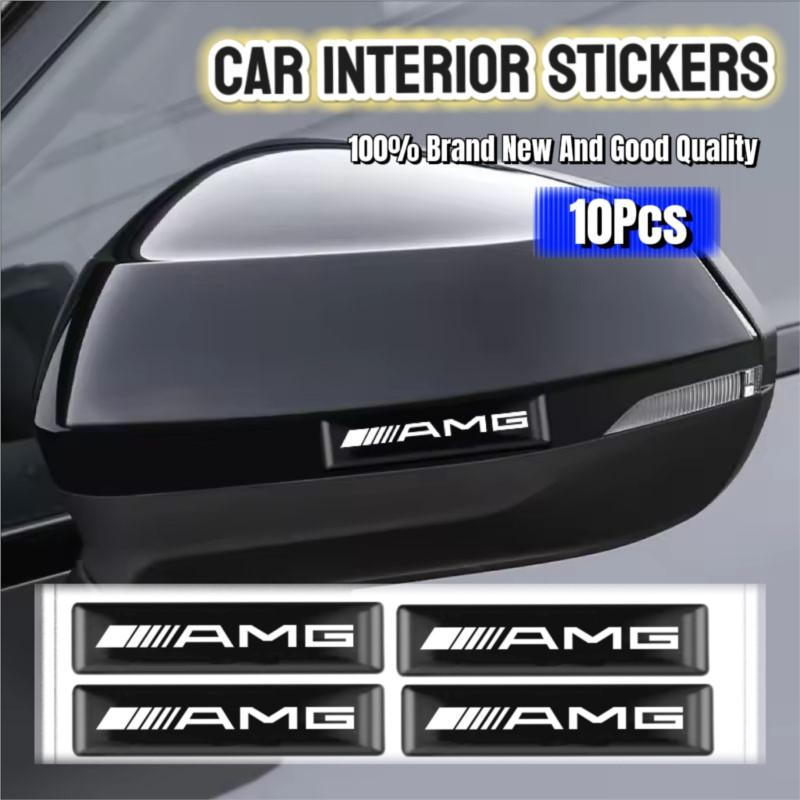 AABCW1 3D Epoxy Car Interior Logo Exterior Decoration Sticker For Mercedes Benz AMG Smart Fortwo 451 450 453 EQ Forfour Coupe Cabrio 4