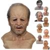 Маска старика для взрослых Реалистичный латексный пожилой человек Полное покрытие головы