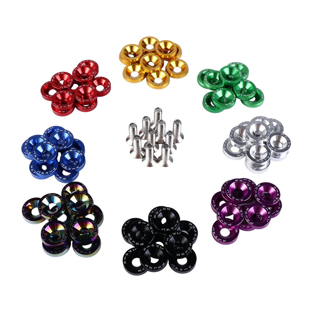 styling Car Fasteners M6 Car Modified Bolts License Plate Bolts Car Modified Washer JDM Washer