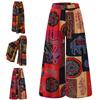 Bohemia Style Women Wide Leg Long Pants Female Large Size Loose Trousers