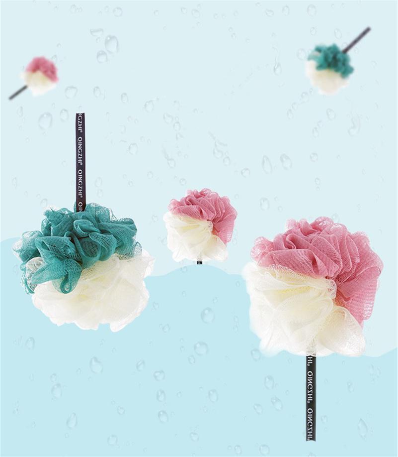 1 Pc Large Size Bath Balls Rich Bubbles Body Flower Bath Sponge Shower Brush Body Wash Balls