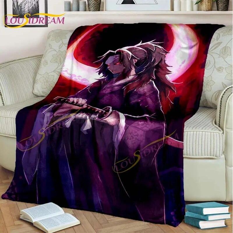 Одеяло японского аниме «Убийца демонов», мультяшное одеяло Tomioka Giyuu, одеяло, чехол на стул, одеяло, кровать, диван, покрывало, вентилятор, подарок