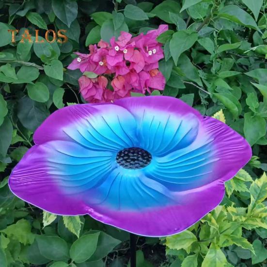 Кормушка для птиц с металлическим колышком, простая установка, устойчивая к погодным условиям, регулируемая по высоте, декоративная подставка для кормушки для птиц