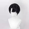 Alien Stage Anime Ivan Cosplay Black Sorrow Cosplay Black Wig Short Black Cos Wigs Heat Resistant Hair Wigs