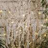 Winter Themed Decorations with Set of 24 Acrylic Icicles Size 13cm