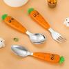 Детская ложка, вилка для кормления малышей, многоцелевая еда, лапша, ложки для кормления, безопасная детская посуда для пищевых продуктов
