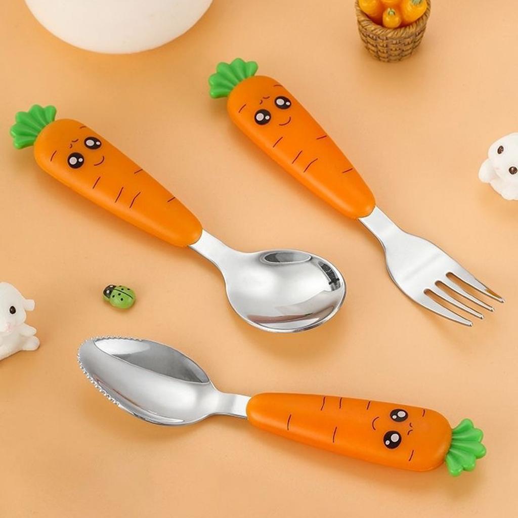 Детская ложка, вилка для кормления малышей, многоцелевая еда, лапша, ложки для кормления, безопасная детская посуда для пищевых продуктов