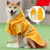 Reflective Hooded Cape-Style Raincoat for Medium To Large Dogs
