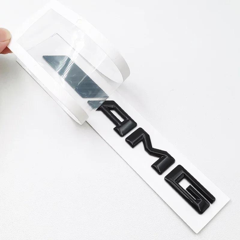 IXEA6 3D Black C63S Logo Letters V8 BITURBO Badge Car Rear Star Sticker Trunk AMG Emblem For Mercedes Benz AMG W205 C205 Accessories