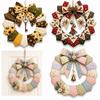 Pre-Cut Fabric Strips Fabric Poke Wreath DIY Kit Christmas Wreath Making Set  Beginner-Friendly