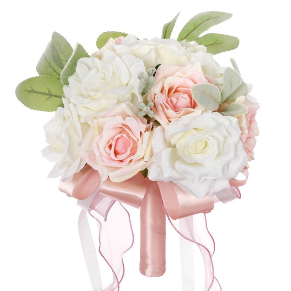 Wedding Bouquets Bridal Bouquet for Bride Wedding Bouquets for Bride Silk Round Artificial Wedding Flowers Bouquets