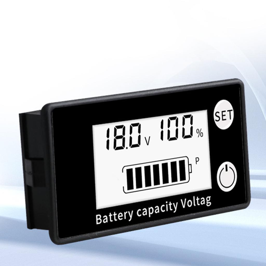 Digital Battery Capacity Tester Percentage Level Voltage LCD Display Air-Conditioning Volt Battery Power Indicator Panel