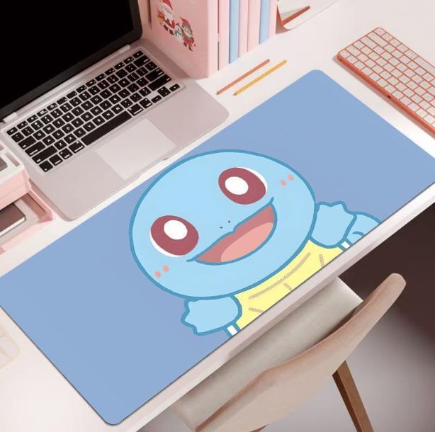 Коврик для мыши Pokmon, 60*30 см, очень большой, с прошитыми краями, офисный коврик для стола, коврик для игровой клавиатуры и мыши, универсальный, нескользящий