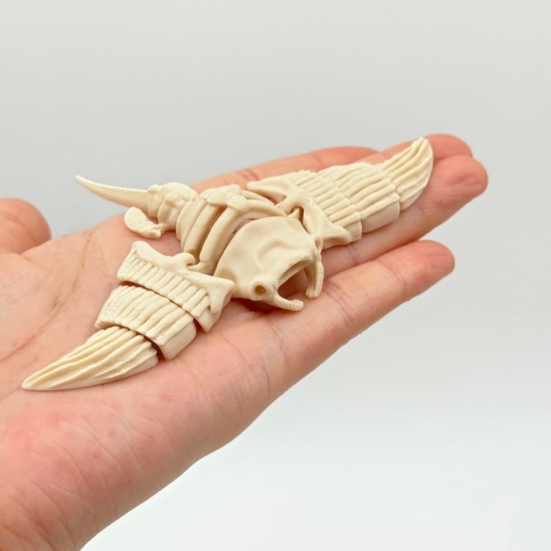 3D-печатная шарнирная модель скелета акулы, полностью подвижные суставы, арт-объект «Морская жизнь» для украшения офисного стола