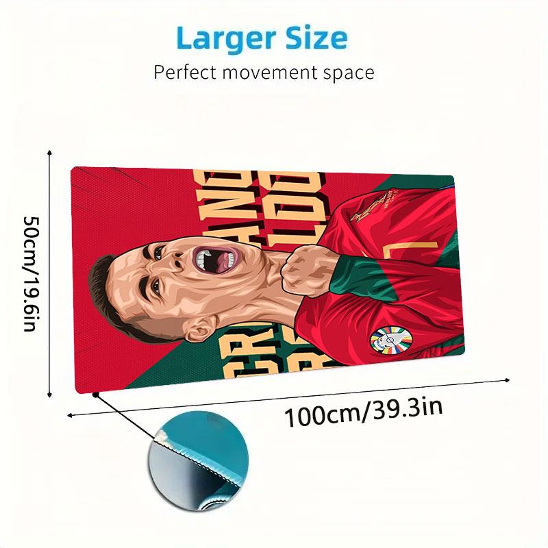 Ronald Mouse Pad, Large Gaming Desk Mat, Non-slip XXL Mousepad for Laptop & Tablet, Mini PC Playmat with Stitched Edges