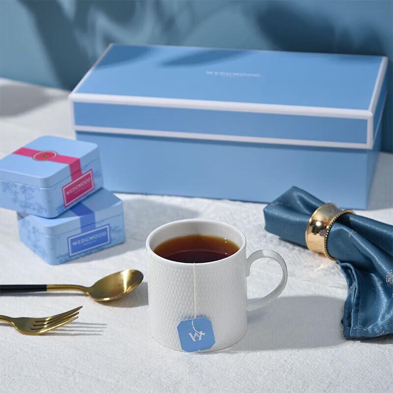 Wedgwood Geometric Mug & Portable Tea Caddy Set