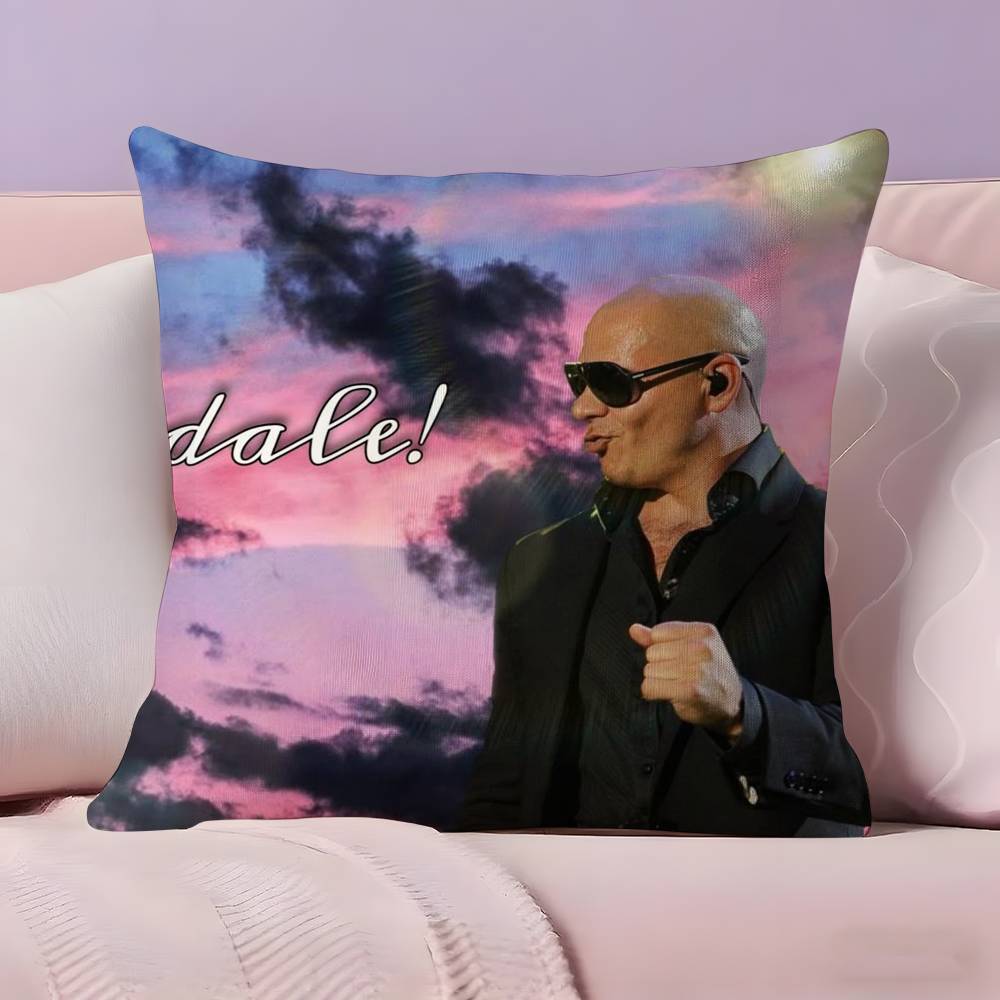 Rapper singer PPitbull Pillow Case Ultra Soft Skin Friendly Fabric Cloud Like Comfort Concealed Zipper