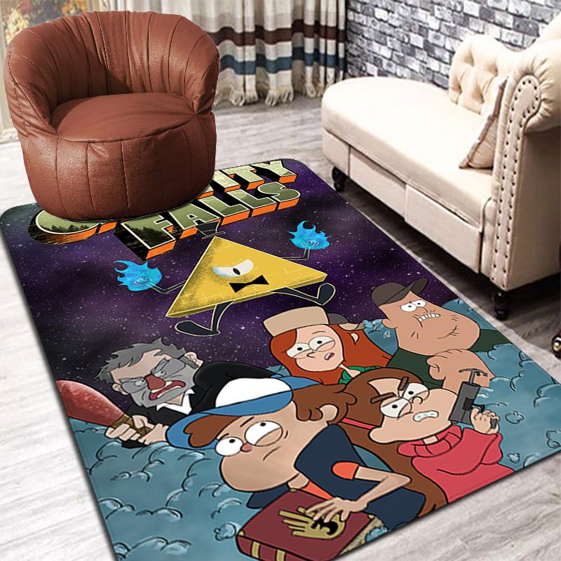 Gravity Falls Rug Floor Mat for Living Room or Bedroom Soft and Comfortable Carpet a Gift for Birthday and Holiday.NFF0928511
