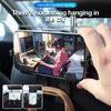 2 в 1 крючок для подголовника автомобильного сиденья держатель мобильного телефона из углеродного волокна автомобильный держатель для сумки, кошелька, пальто аксессуары для салона автомобиля