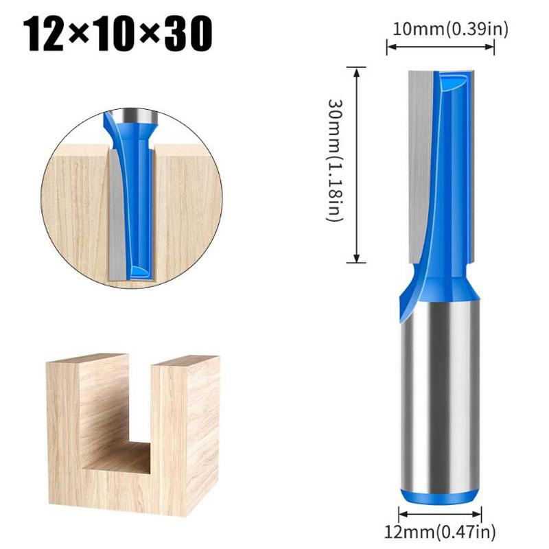 Удлиненная нижняя фреза, фреза для деревообработки, кромкообрезной станок, прямой резак, инструмент для деревообработки Lockhole, хвостовик 12 мм, 1/2 дюйма