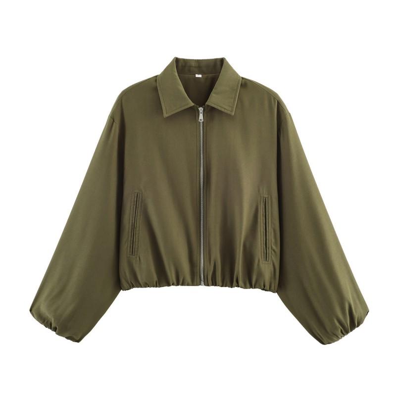 Womens Streetwear Puffer Jacket With 3D Print Zipper 12 Colors Regular Fit Long Sleeve 2026