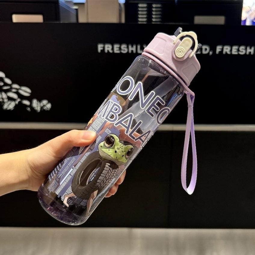 Italian Brainrot Water Bottle Tung Tung Tung Sahur Water Cup With Straw Football Sports Water Kettle Easter Valentine'S Day Gift