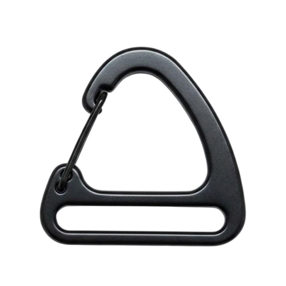 4 Colors Spring Quickdraws Clip Alloy Keychain Belt Buckles Triangle Carabiner Camping Hiking