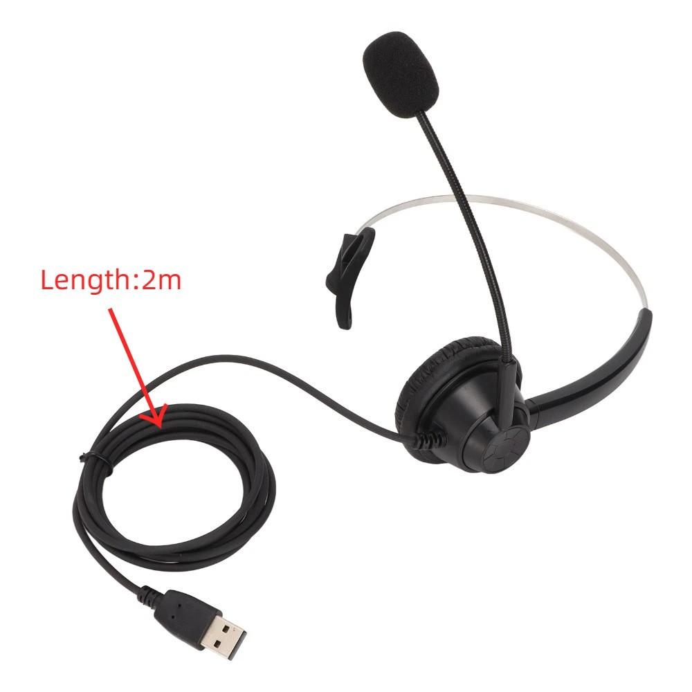 With Microphone Single Ear Business Headset Flexible Noise Reduction USB Headset Online Course