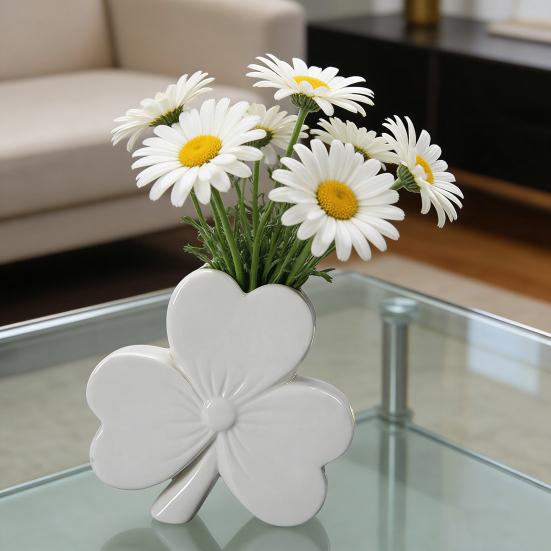 Керамическая ваза для цветов в виде банта, современный контейнер-держатель для цветов в виде банта, настольное украшение для дома и офиса, декоративная ваза для цветочных растений