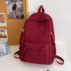 Сплошной цвет, студенческий рюкзак большой емкости, школьный рюкзак для младших и старших классов, женская школьная сумка