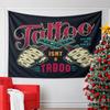 Tattoo Isn't a Taboo Design Pattern Wall Hanging Tapestry Decorative Tapestry Home Decor for Bedroom and Living Room