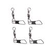 100PCS/pack Tackle Tool Hanging Snap Swivels Solid Rings Fishing Pins Fishing Line Connector