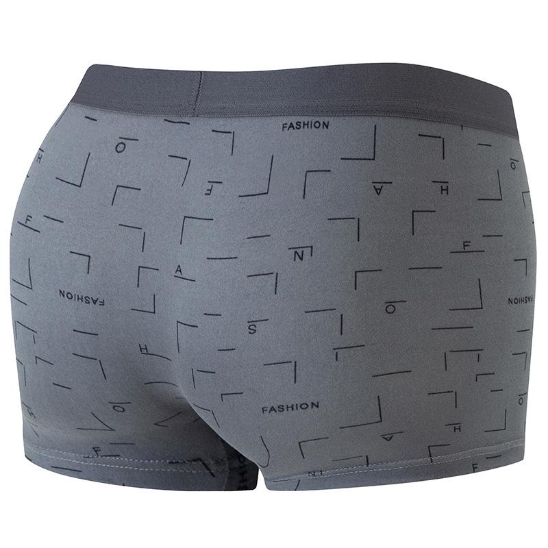 Men's Boxer Briefs Comfortable Loose Fit Athletic Trunks Trendy Breathable Underwear for Young Men Multi-Color 4pcs