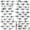 Военное Оружие Строительные Блоки Современные Фигурки Спецназа Солдат Армии Городская Полиция Многоцветные Аксессуары для АК Кирпичики Игрушки